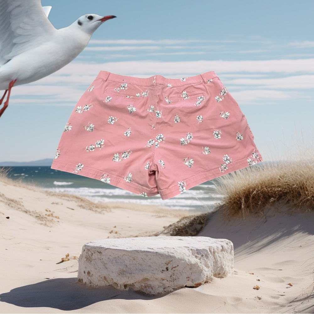 Lane Bryant Pink Floral Shorts. Size: 26